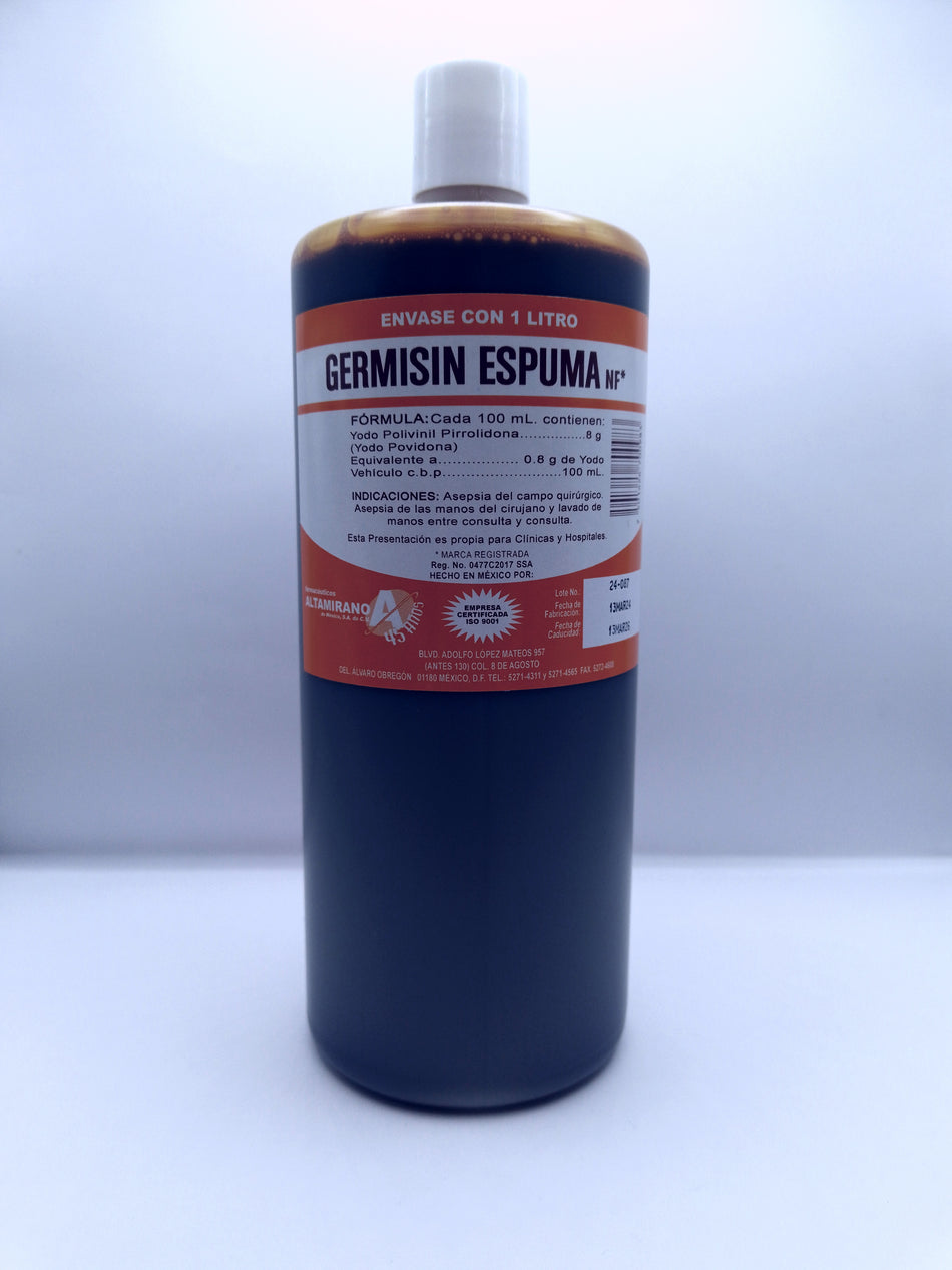 Germisin espuma 1 lt