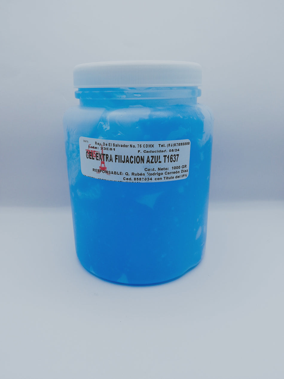 Gel para el cabello extra fijación azul 1000gr