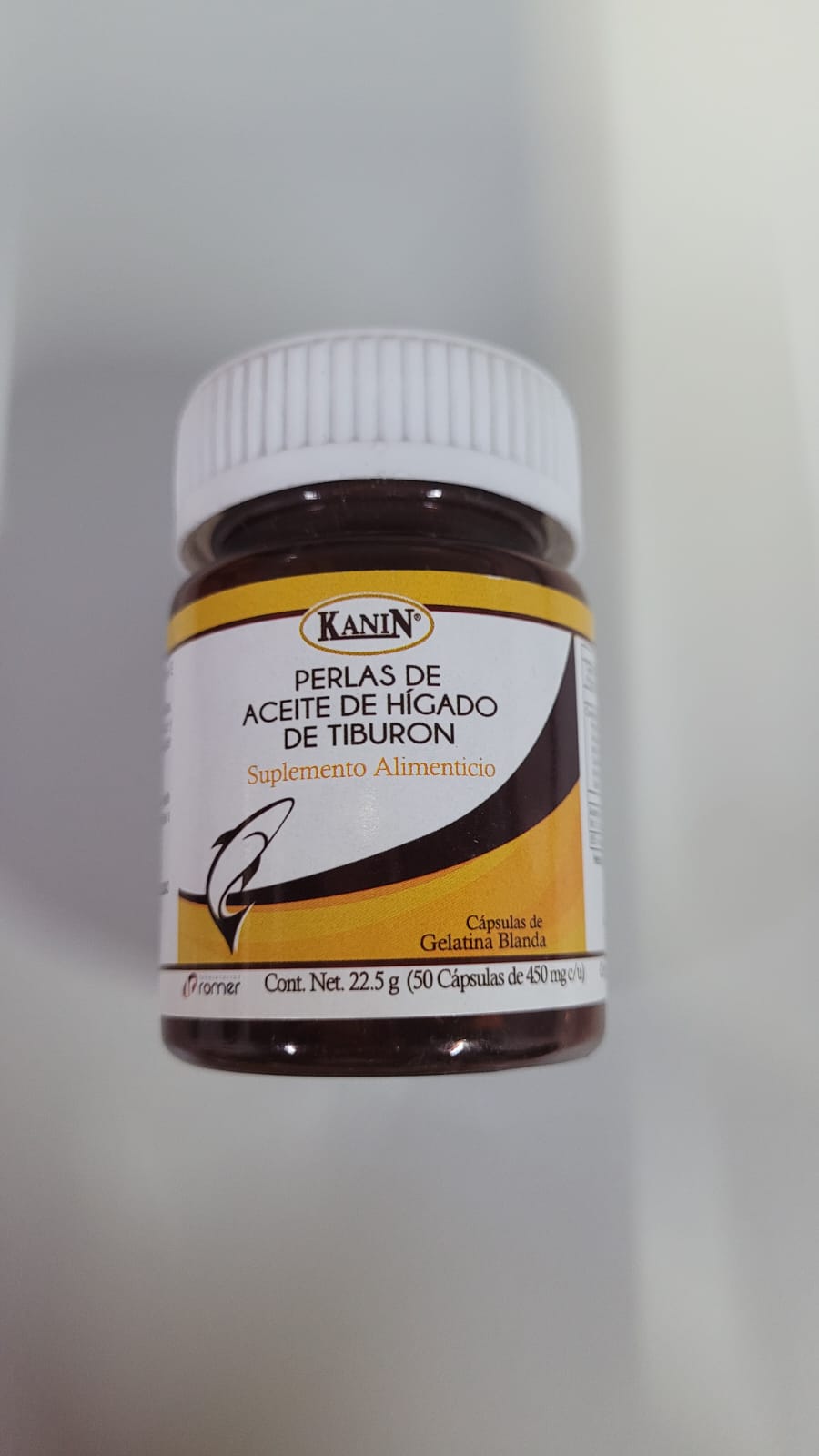 PERLAS DE ACEITE DE HÍGADO DE TIBURÓN C/50 CAP 450MG C/U