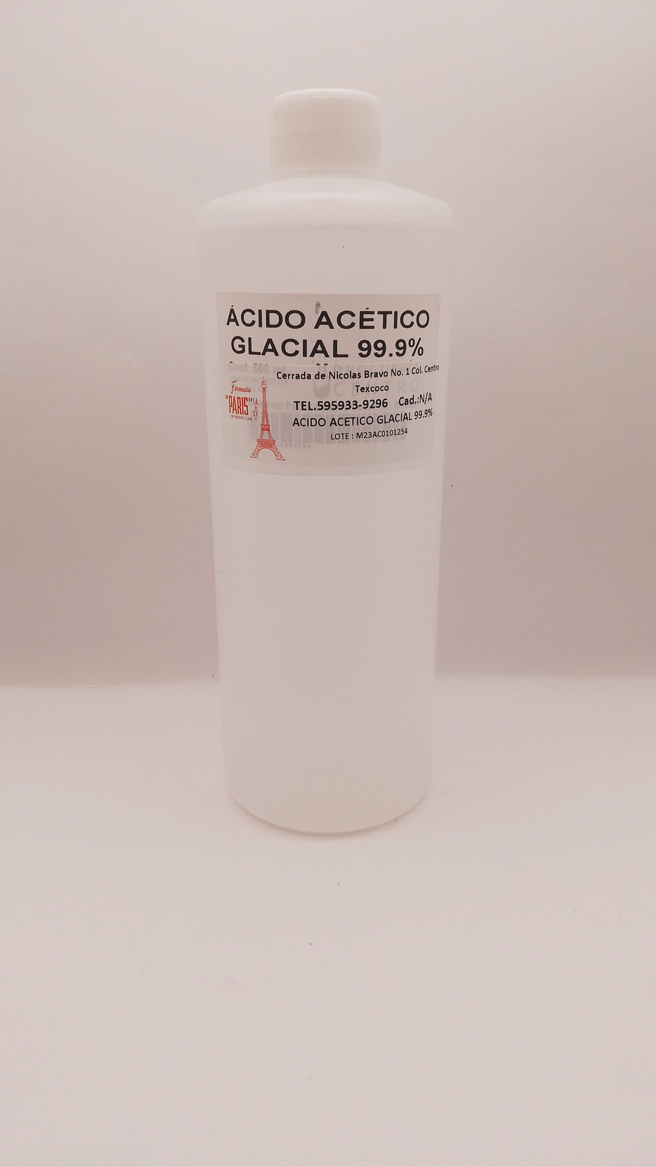 Acido acetico glacial 99.9% 500ml