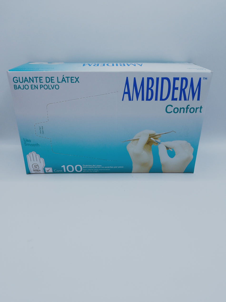 GUANTE DE LÁTEX CONFORT 100 PZA. GRANDE