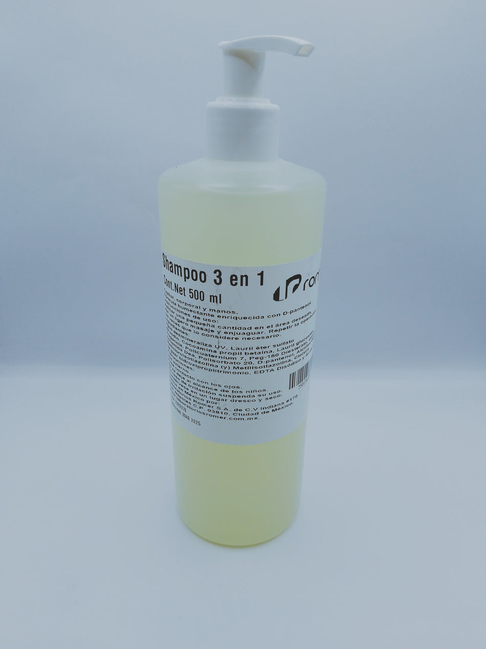 SHAMPOO 3 EN 1 (500 ML)